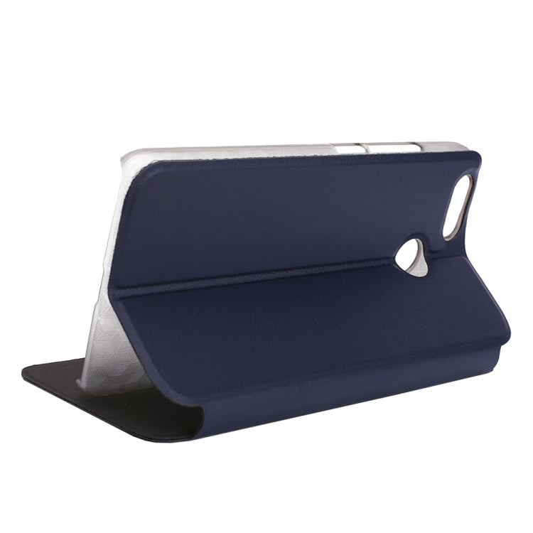 OCUBE for OUKITEL U22 (MPH1798) Spring Texture Horizontal Flip Leather Case with Holder (Dark Blue)