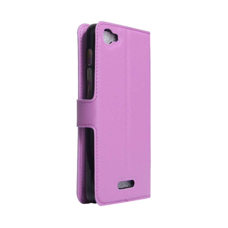 For Alcatel Pixi 4 Plus Power Litchi Texture Horizontal Flip Leather Case with Holder & Card Slots & Wallet