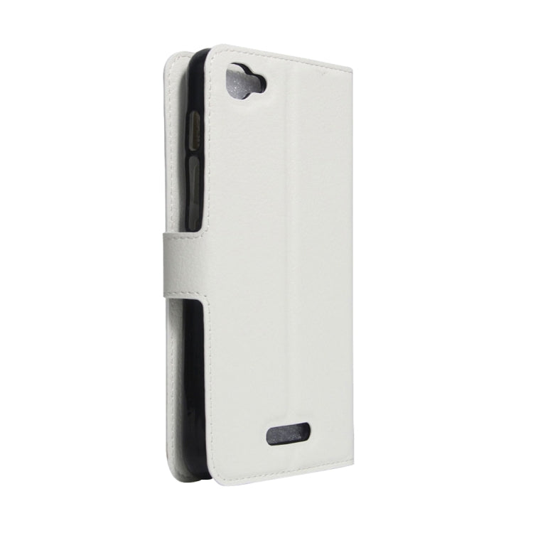 For Alcatel Pixi 4 Plus Power Litchi Texture Horizontal Flip Leather Case with Holder & Card Slots & Wallet