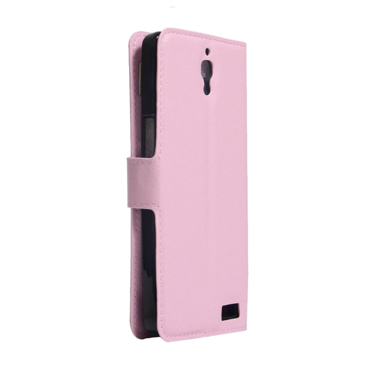 For Alcatel One Touch Idol X Litchi Texture Horizontal Flip Leather Case with Holder & Card Slots & Wallet