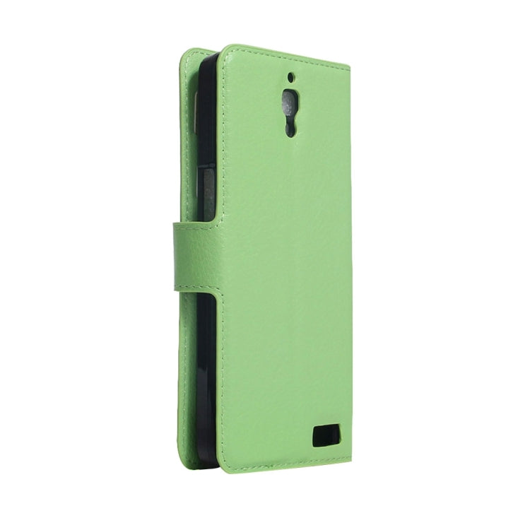 For Alcatel One Touch Idol X Litchi Texture Horizontal Flip Leather Case with Holder & Card Slots & Wallet