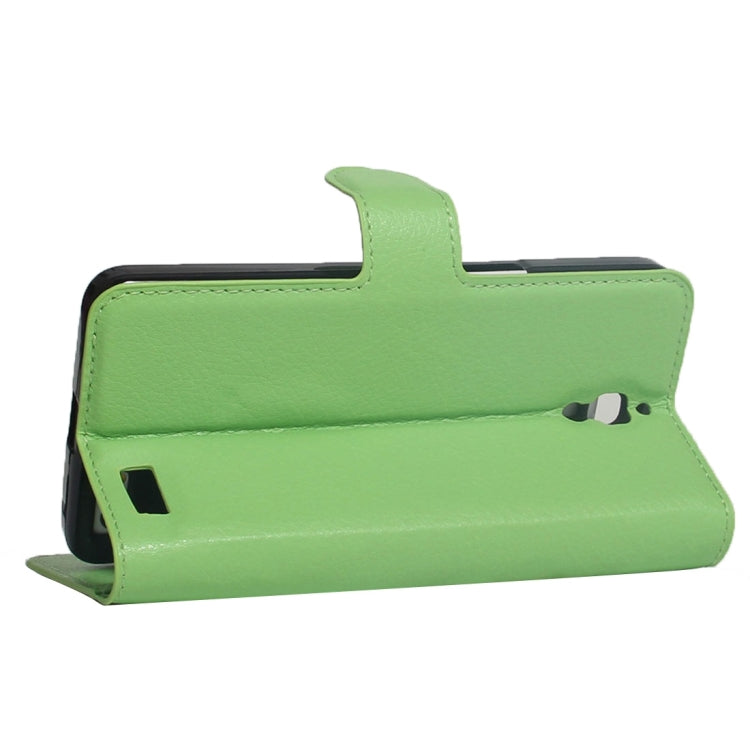 For Alcatel One Touch Idol X Litchi Texture Horizontal Flip Leather Case with Holder & Card Slots & Wallet