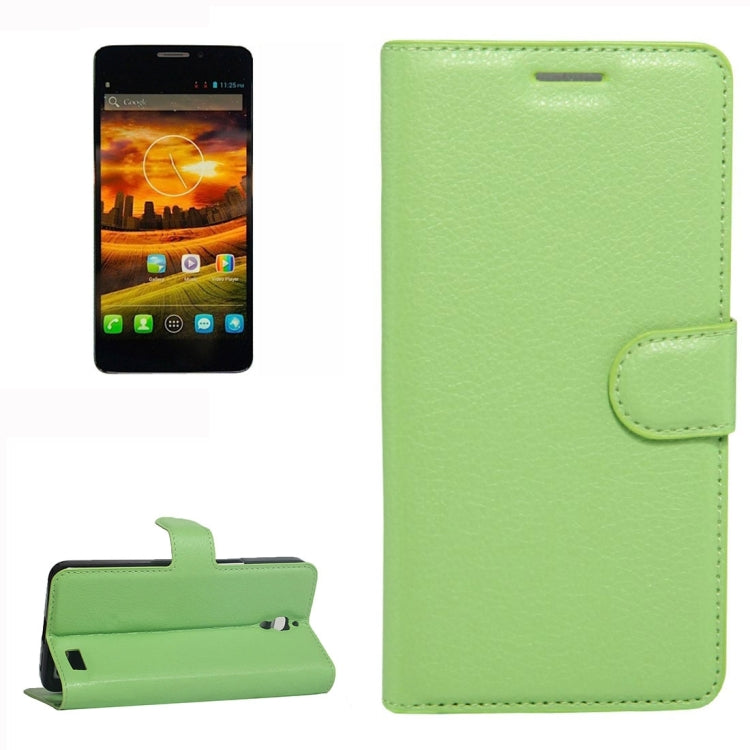 For Alcatel One Touch Idol X Litchi Texture Horizontal Flip Leather Case with Holder & Card Slots & Wallet