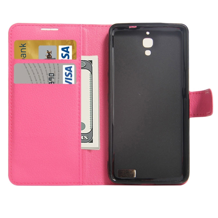 For Alcatel One Touch Idol X Litchi Texture Horizontal Flip Leather Case with Holder & Card Slots & Wallet