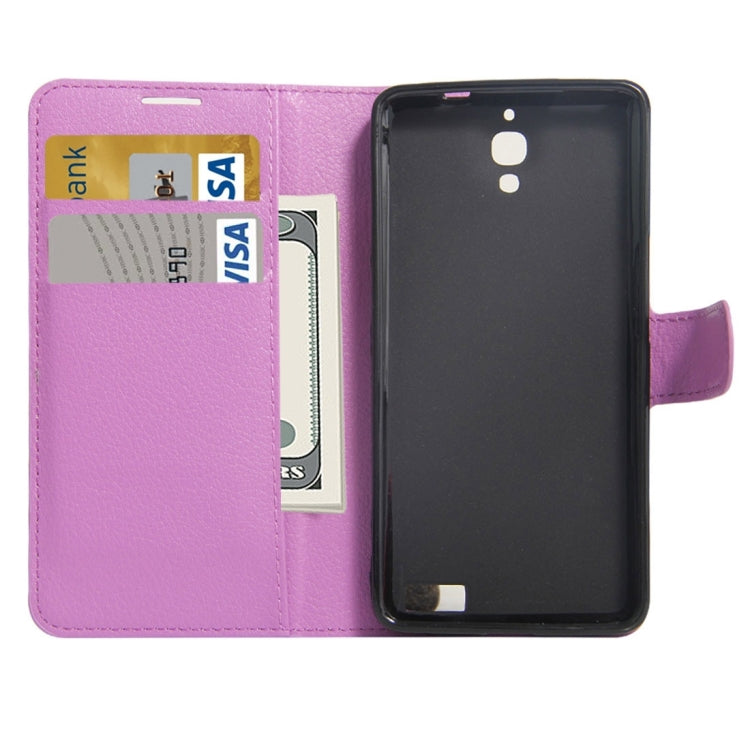 For Alcatel One Touch Idol X Litchi Texture Horizontal Flip Leather Case with Holder & Card Slots & Wallet