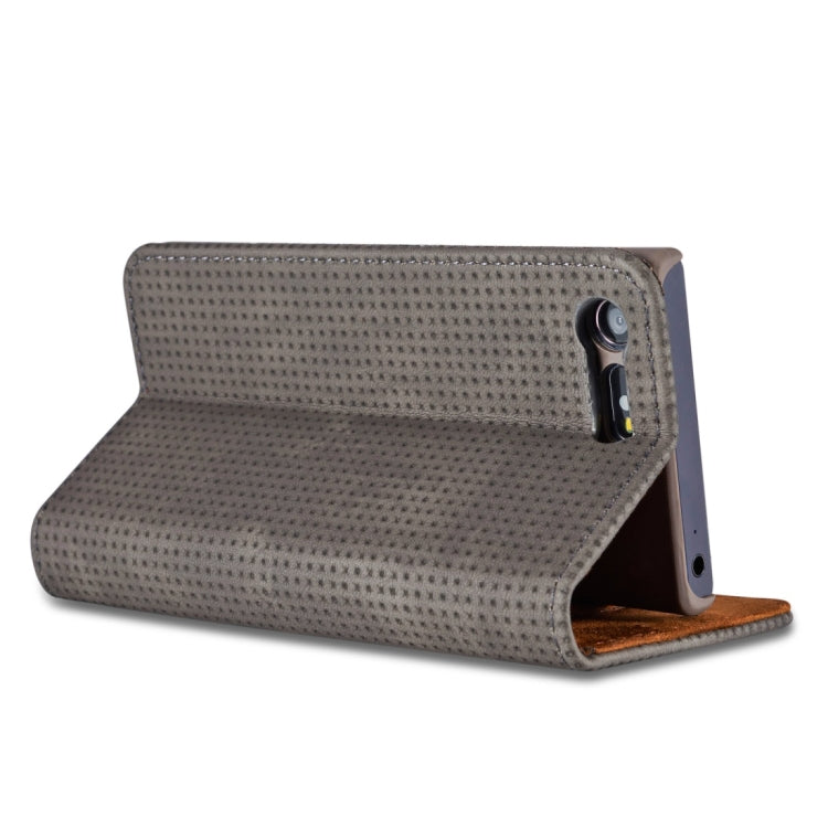 For Sony Xperia X Compact Retro Style Mesh Breathable Horizontal Flip Leather Case with Card Slot & Holder & Wallet