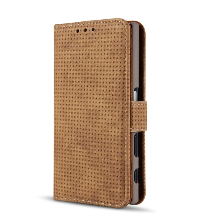 For Sony Xperia X Compact Retro Style Mesh Breathable Horizontal Flip Leather Case with Card Slot & Holder & Wallet