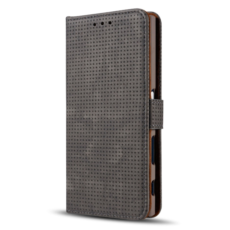 For Sony Xperia XZ Retro Style Mesh Breathable Horizontal Flip Leather Case with Card Slot & Holder & Wallet