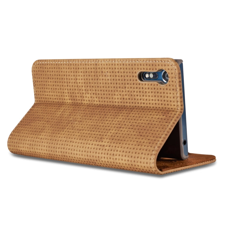 For Sony Xperia XZ Retro Style Mesh Breathable Horizontal Flip Leather Case with Card Slot & Holder & Wallet