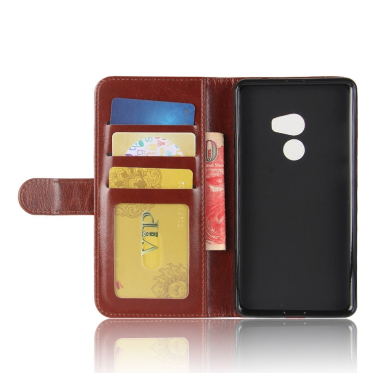 For Xiaomi Mi Mix 2 Crazy Horse Texture Horizontal Flip Leather Case with Holder & Card Slots & Wallet & Photo Frame