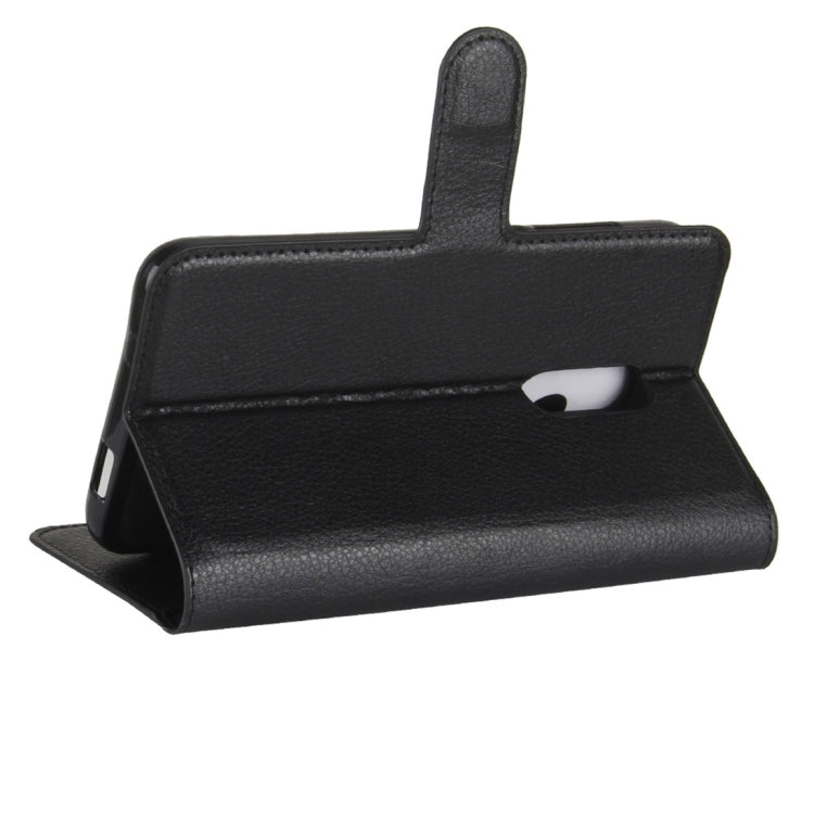 For Alcatel A7 Litchi Texture Horizontal Flip Leather Case with Holder & Card Slots & Wallet