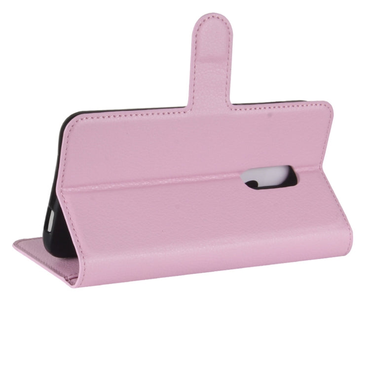 For Alcatel A7 Litchi Texture Horizontal Flip Leather Case with Holder & Card Slots & Wallet