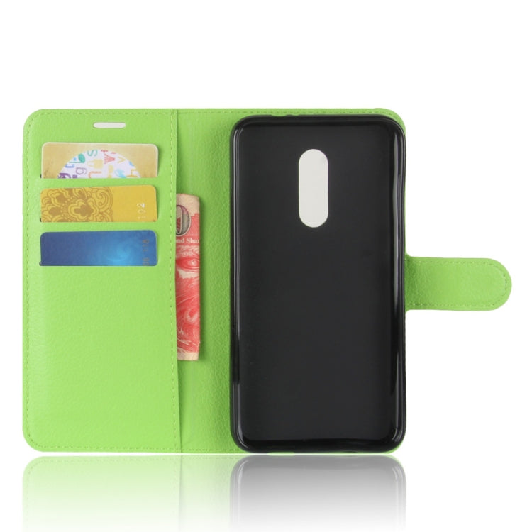 For Alcatel A7 Litchi Texture Horizontal Flip Leather Case with Holder & Card Slots & Wallet