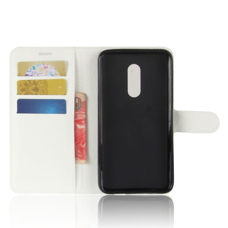 For Alcatel A7 Litchi Texture Horizontal Flip Leather Case with Holder & Card Slots & Wallet