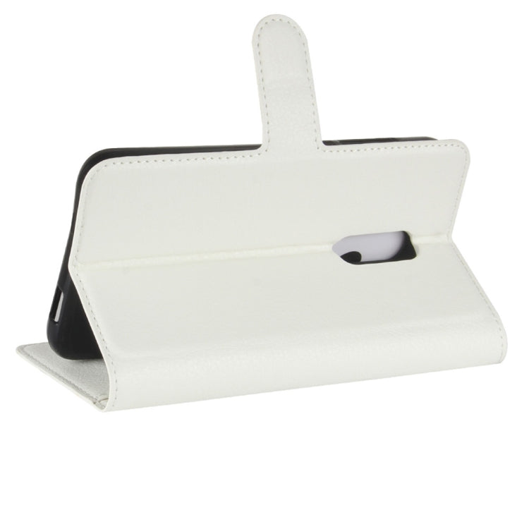 For Alcatel A7 Litchi Texture Horizontal Flip Leather Case with Holder & Card Slots & Wallet