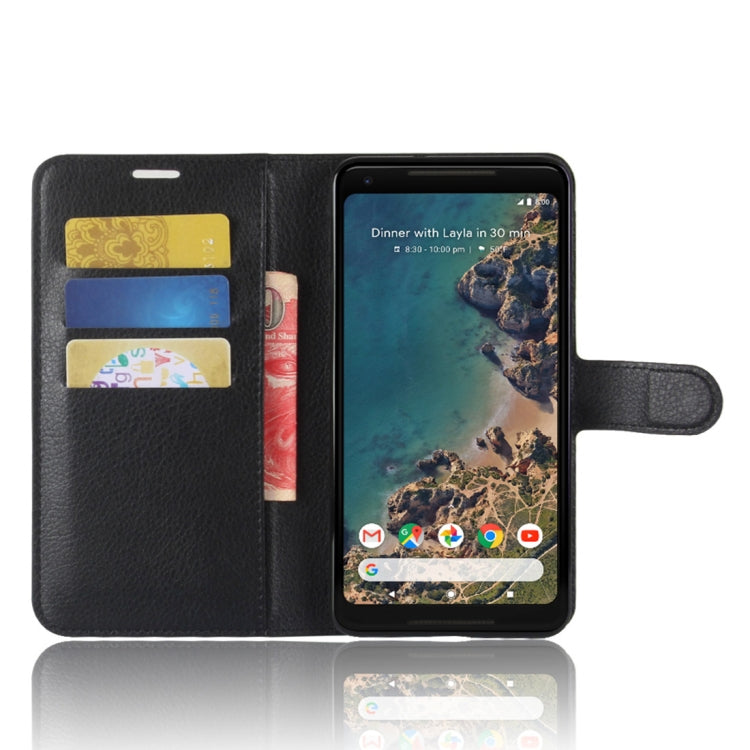 For Google Pixel 2 XL Litchi Texture Horizontal Flip Leather Case with Holder & Card Slots & Wallet