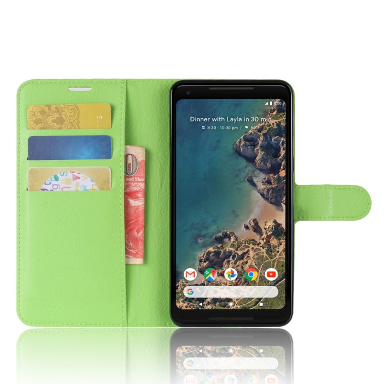 For Google Pixel 2 XL Litchi Texture Horizontal Flip Leather Case with Holder & Card Slots & Wallet