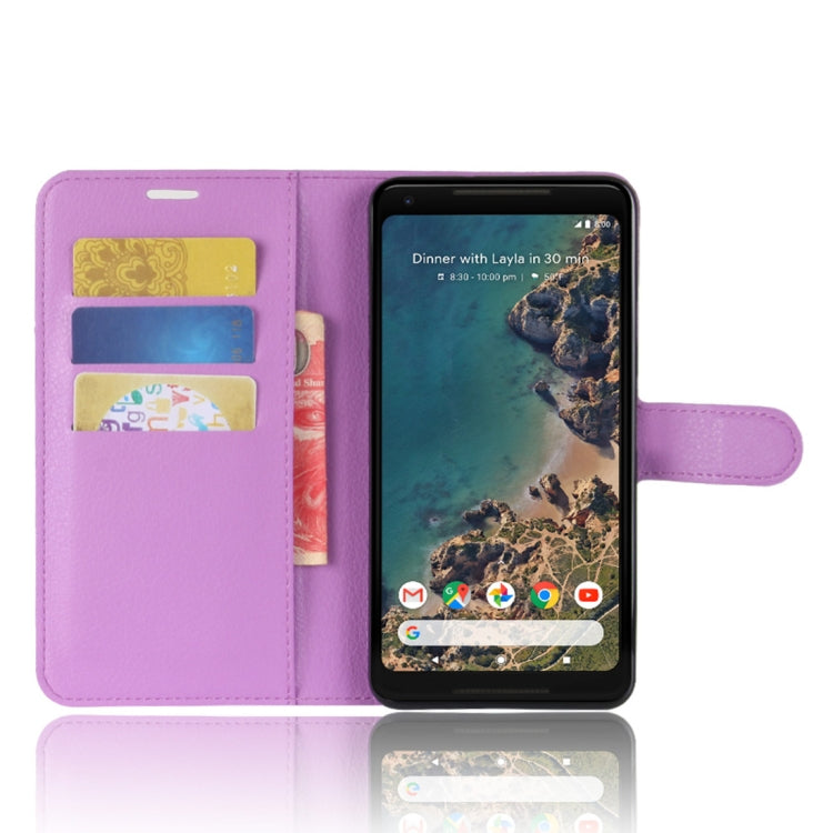 For Google Pixel 2 XL Litchi Texture Horizontal Flip Leather Case with Holder & Card Slots & Wallet