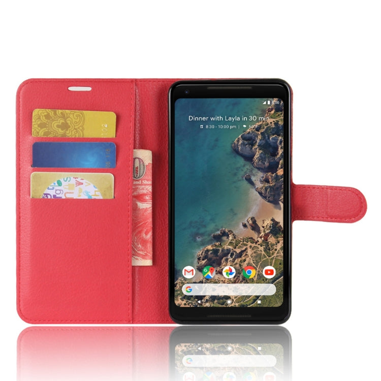 For Google Pixel 2 XL Litchi Texture Horizontal Flip Leather Case with Holder & Card Slots & Wallet