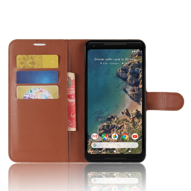 For Google Pixel 2 XL Litchi Texture Horizontal Flip Leather Case with Holder & Card Slots & Wallet