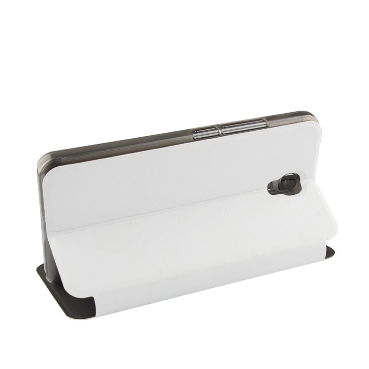 OCUBE for Oukitel K6000 Plus Spring Texture Horizontal Flip Leather Case with Holder(White)