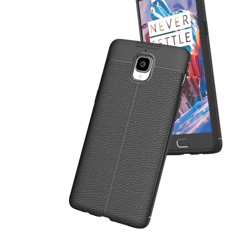 For OnePlus 3 / 3T Litchi Texture TPU Protective Case