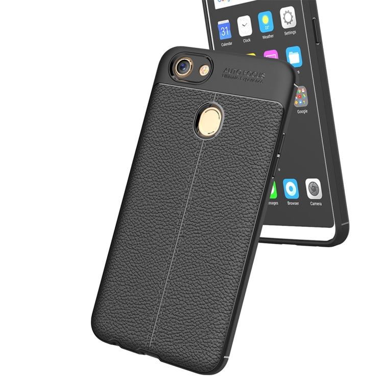 For OPPO F5 Litchi Texture TPU Protective Case