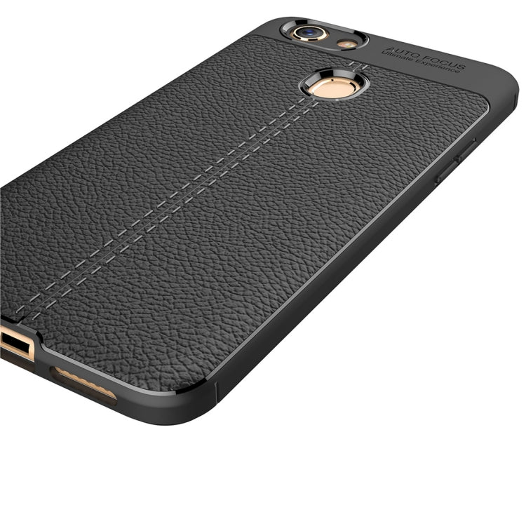 For OPPO F5 Litchi Texture TPU Protective Case