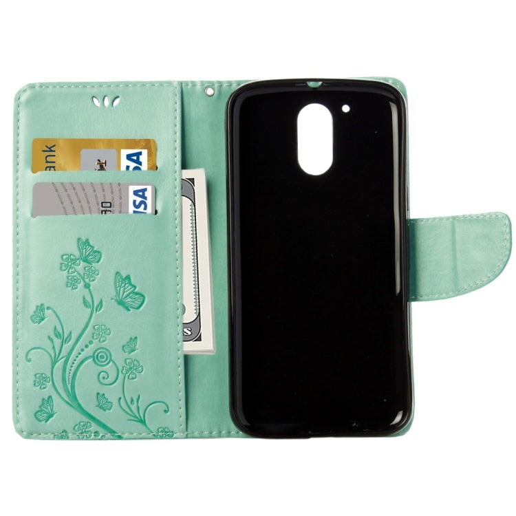 For Motorola Moto G (4rd gen) Plus Pressed Flowers Leather Case with Holder & Card Slots & Wallet