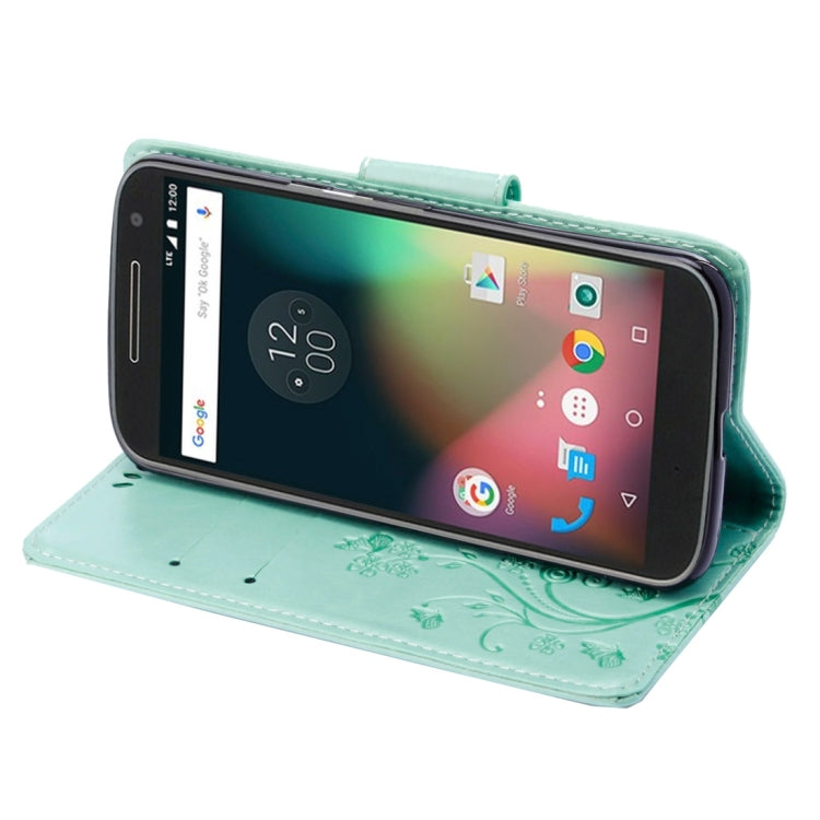 For Motorola Moto G (4rd gen) Plus Pressed Flowers Leather Case with Holder & Card Slots & Wallet