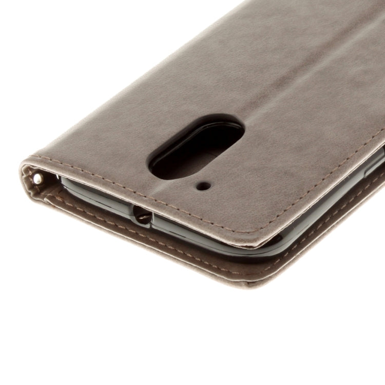 For Motorola Moto G (4rd gen) Plus Pressed Flowers Leather Case with Holder & Card Slots & Wallet