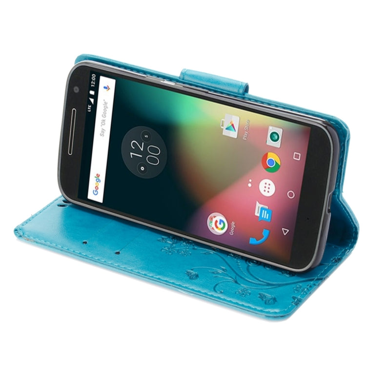 For Motorola Moto G (4rd gen) Plus Pressed Flowers Leather Case with Holder & Card Slots & Wallet