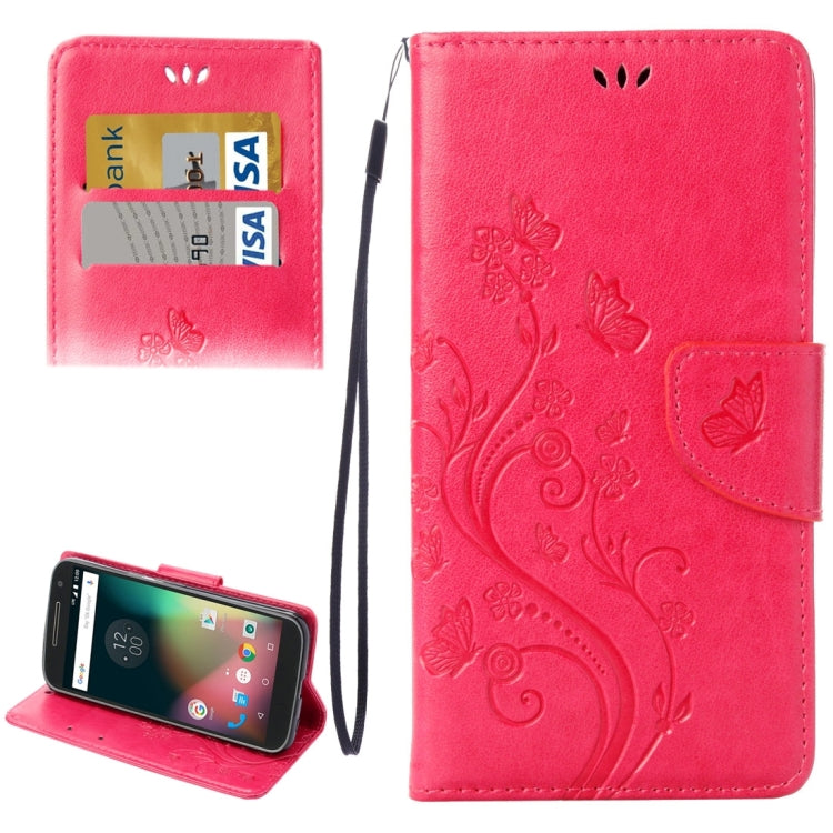 For Motorola Moto G (4rd gen) Plus Pressed Flowers Leather Case with Holder & Card Slots & Wallet