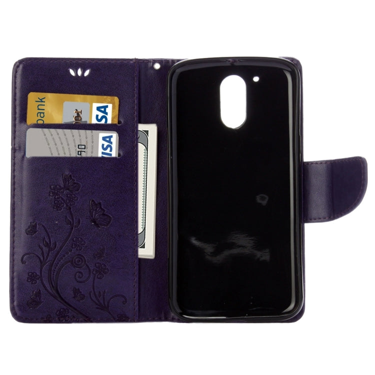 For Motorola Moto G (4rd gen) Plus Pressed Flowers Leather Case with Holder & Card Slots & Wallet