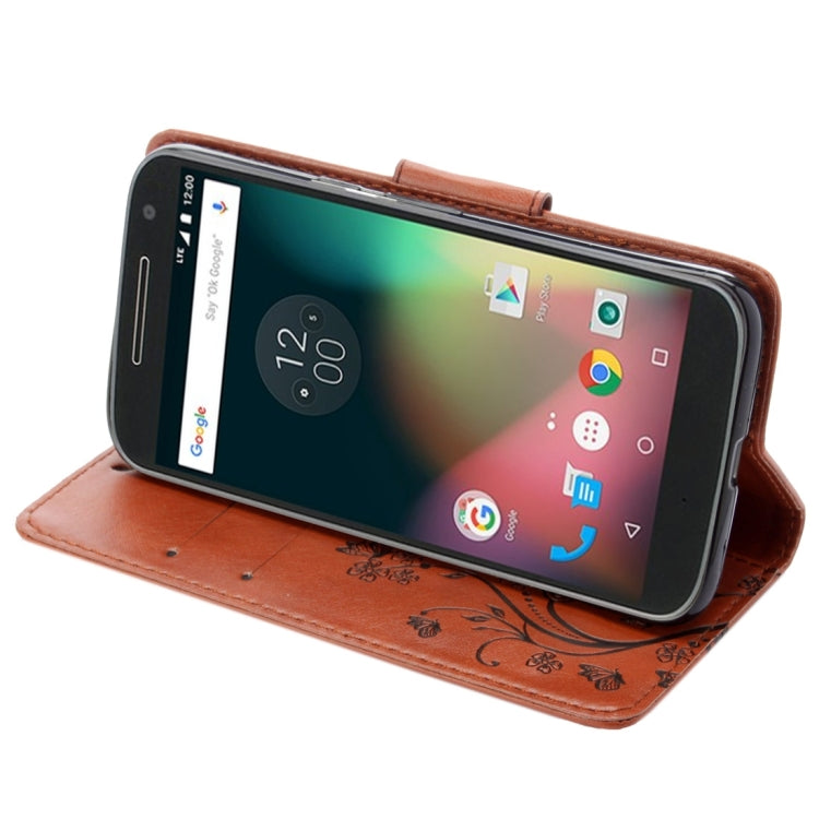 For Motorola Moto G (4rd gen) Plus Pressed Flowers Leather Case with Holder & Card Slots & Wallet