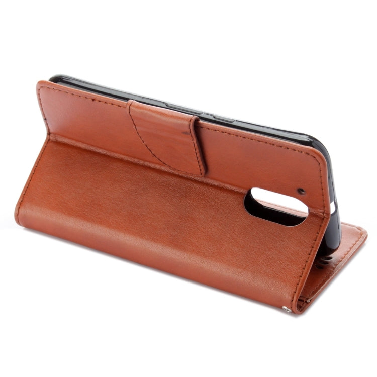 For Motorola Moto G (4rd gen) Plus Pressed Flowers Leather Case with Holder & Card Slots & Wallet