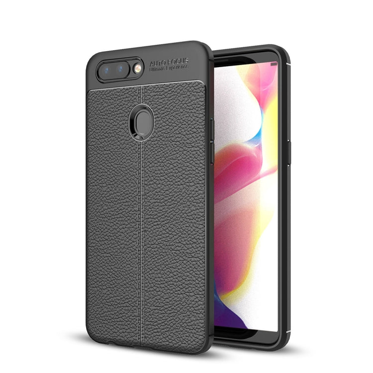 For OPPO R11s Litchi Texture TPU Protective Case