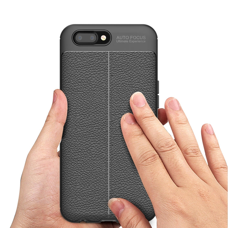 For OPPO R11s Litchi Texture TPU Protective Case