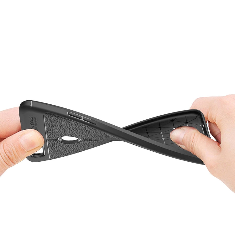 For OPPO R11s Litchi Texture TPU Protective Case