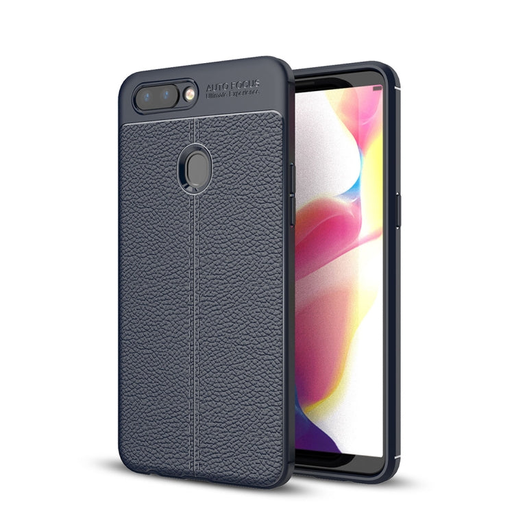 For OPPO R11s Litchi Texture TPU Protective Case