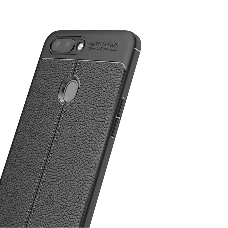 For OPPO R11s Litchi Texture TPU Protective Case