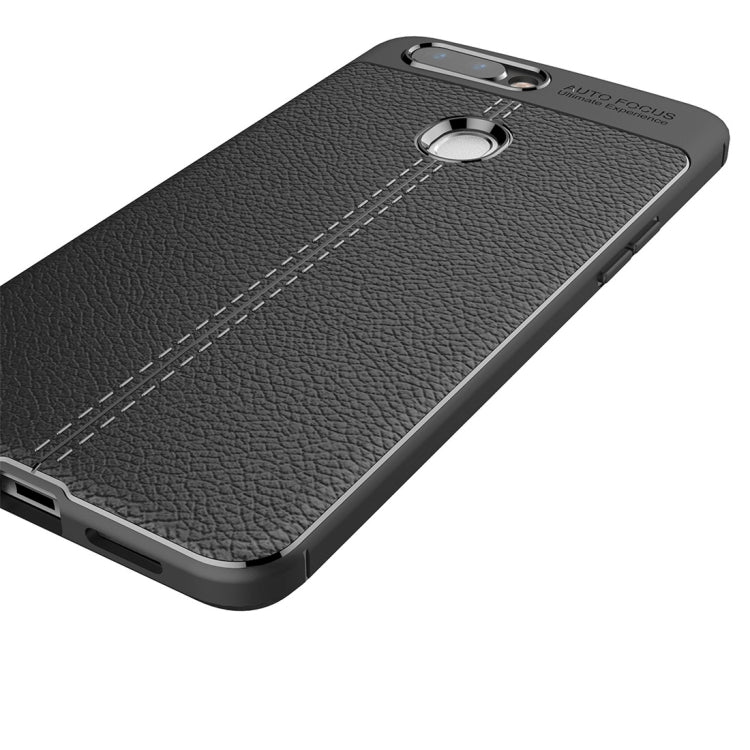 For OPPO R11s Litchi Texture TPU Protective Case