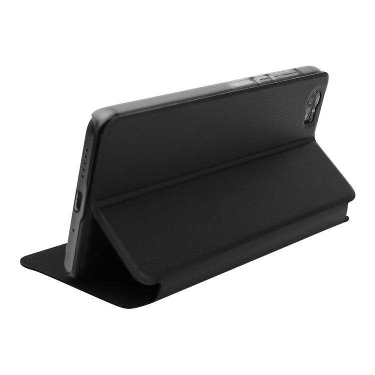 OCUBE for vernee Mars Pro Spring Texture Horizontal Flip Leather Case with Holder (Black)