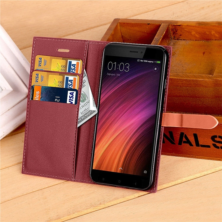 For Xiaomi Redmi 4X Buckle Business Horizontal Flip Leather Case with Holder & Card Slots & Wallet