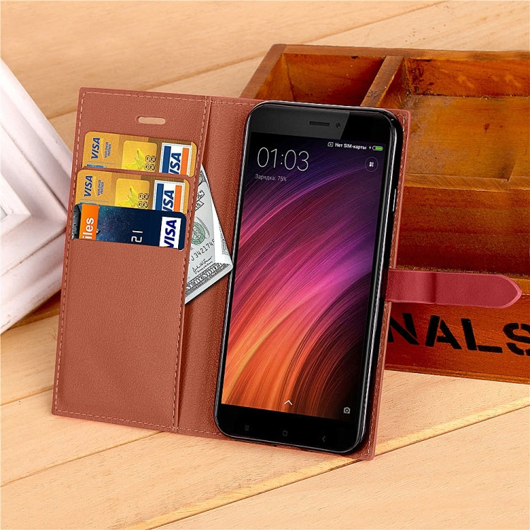 For Xiaomi Redmi 4X Buckle Business Horizontal Flip Leather Case with Holder & Card Slots & Wallet