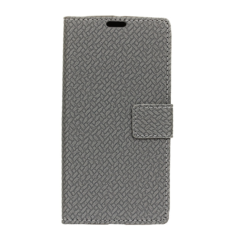 For Huawei Honor 8 Pro Weave Pattern Horizontal Flip Leather Case with Holder & Card Slots & Wallet