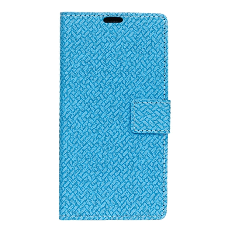 For Huawei Honor 8 Pro Weave Pattern Horizontal Flip Leather Case with Holder & Card Slots & Wallet