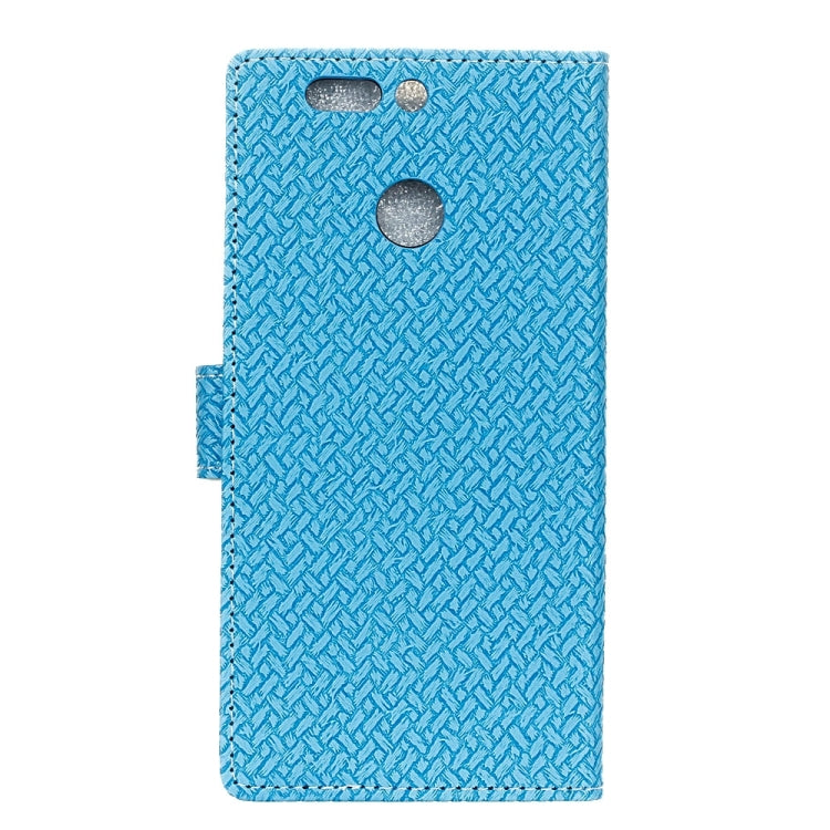 For Huawei Honor 8 Pro Weave Pattern Horizontal Flip Leather Case with Holder & Card Slots & Wallet