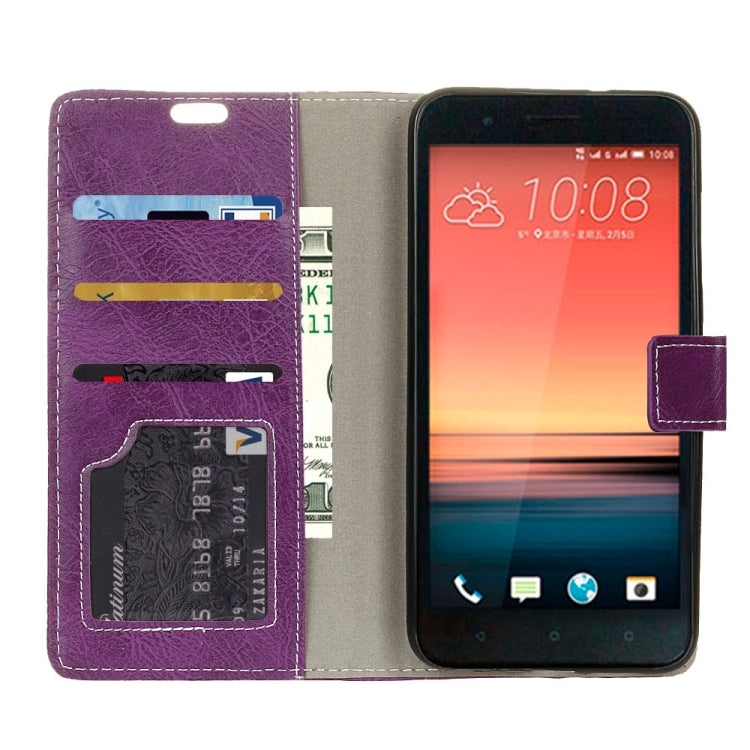 For HTC One X10 Retro Crazy Horse Texture Horizontal Flip Leather Case with Holder & Card Slots & Wallet
