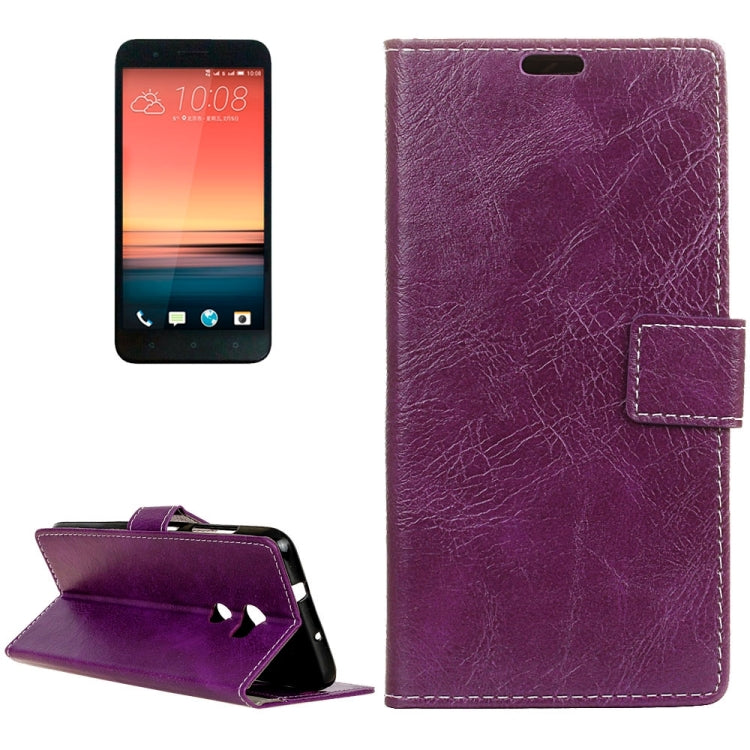 For HTC One X10 Retro Crazy Horse Texture Horizontal Flip Leather Case with Holder & Card Slots & Wallet